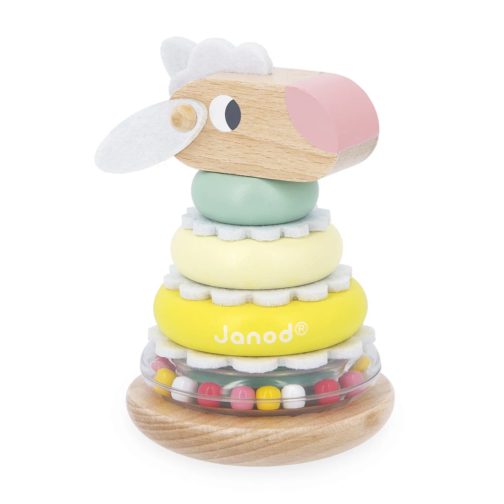 Janod Zigolos Wooden Stacking Tower Roly-Poly