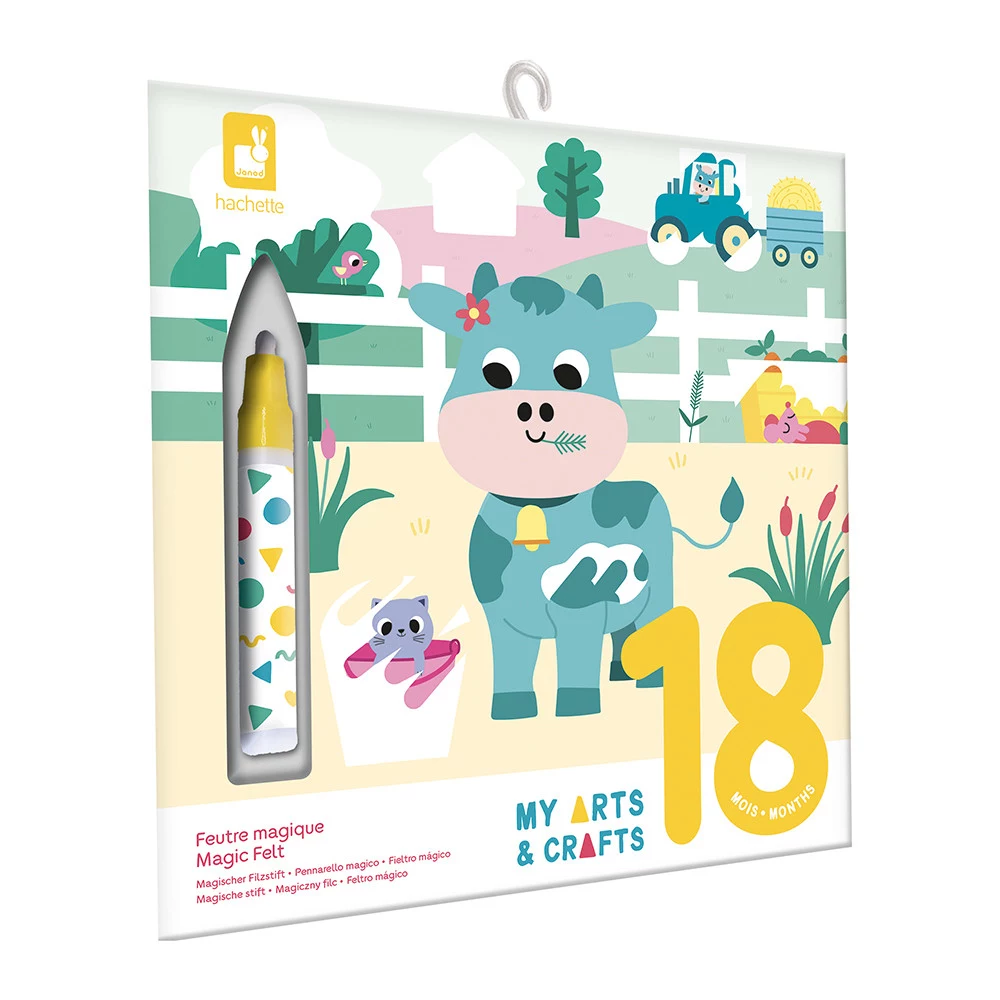 Janod Reusable Water Colouring Book Farm