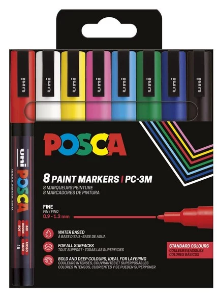 POSCA Uni-Ball Marker UNI PC-3M 8