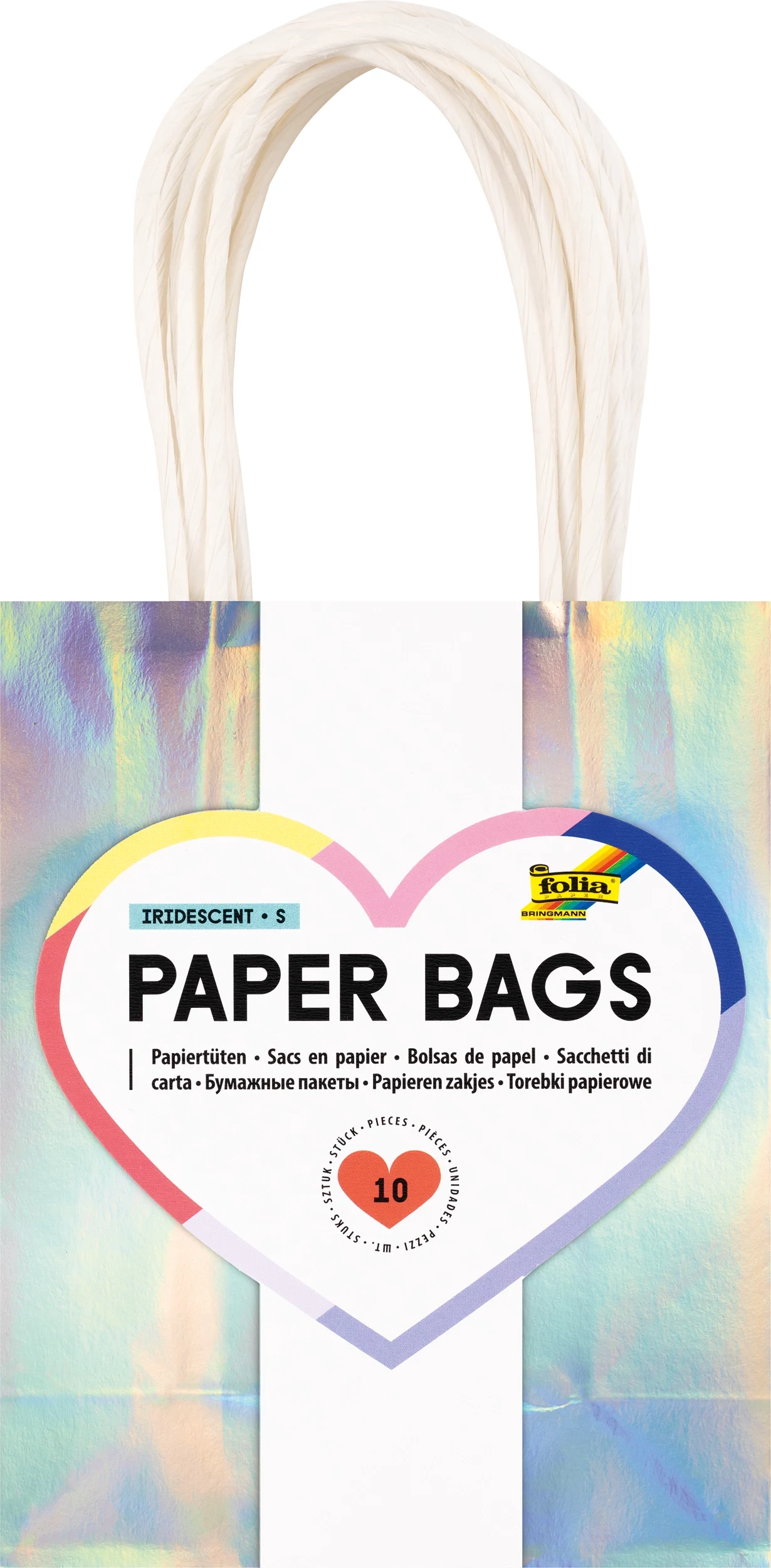 Folia Iridescent Paper Gift Bags Small