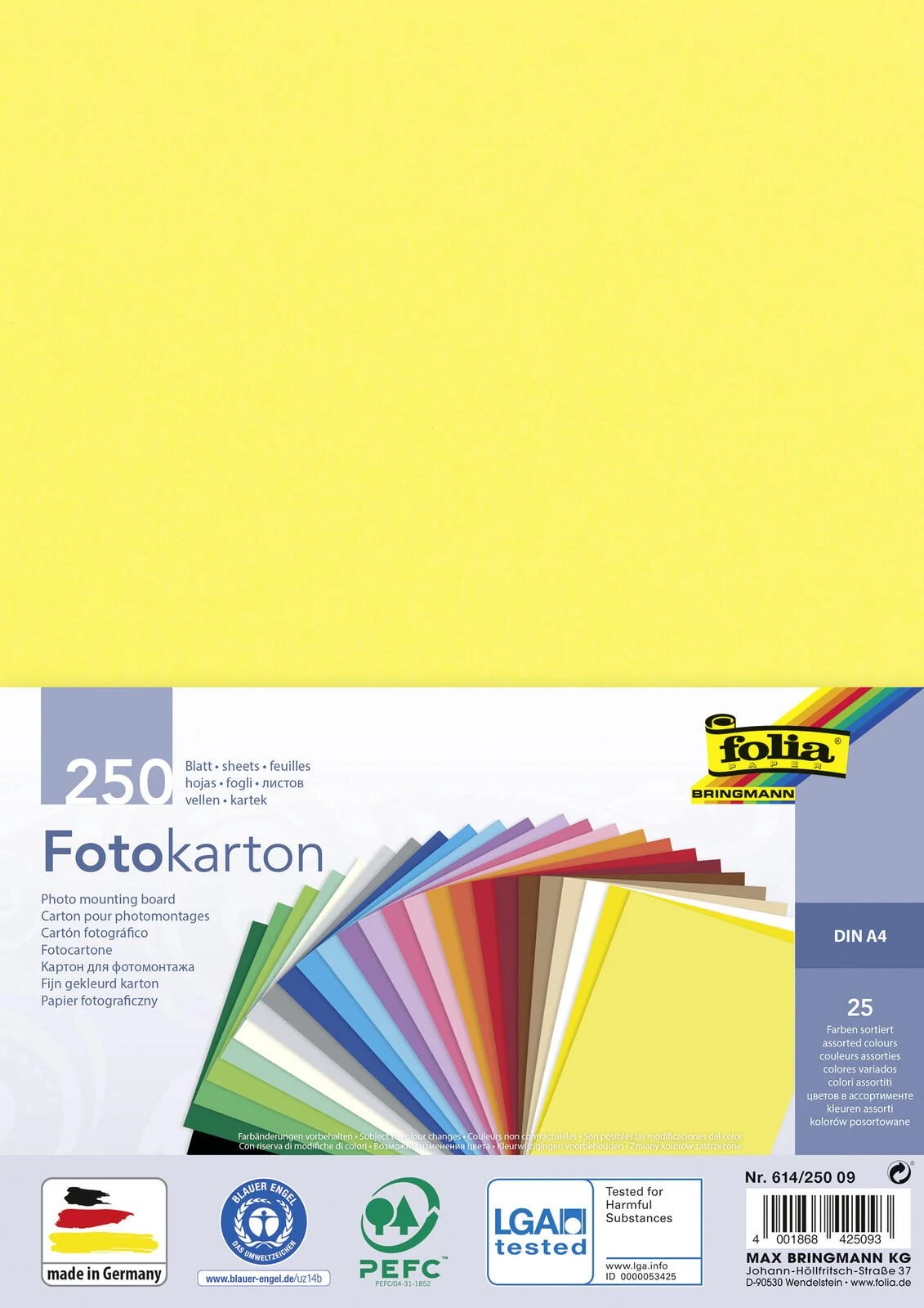 Folia Fotokarton Assorted Colors 300 g/m²