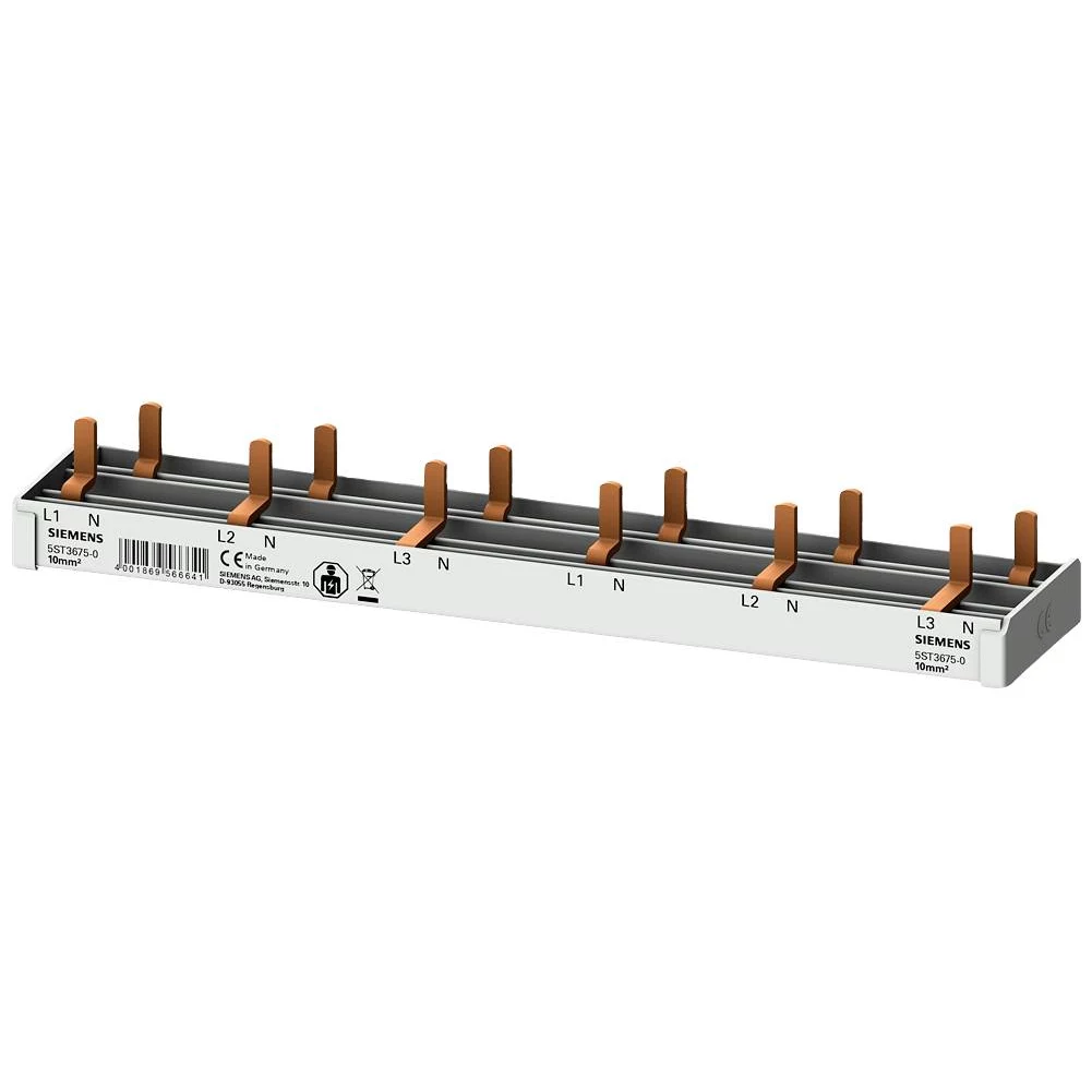 SIEMENS 5ST3675-0 Pin Busbar 10mm² 3p/N