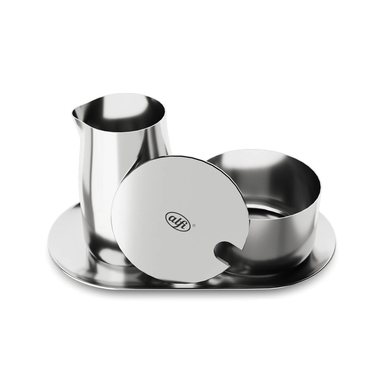 ALFI Milk and Sugar Set Silver