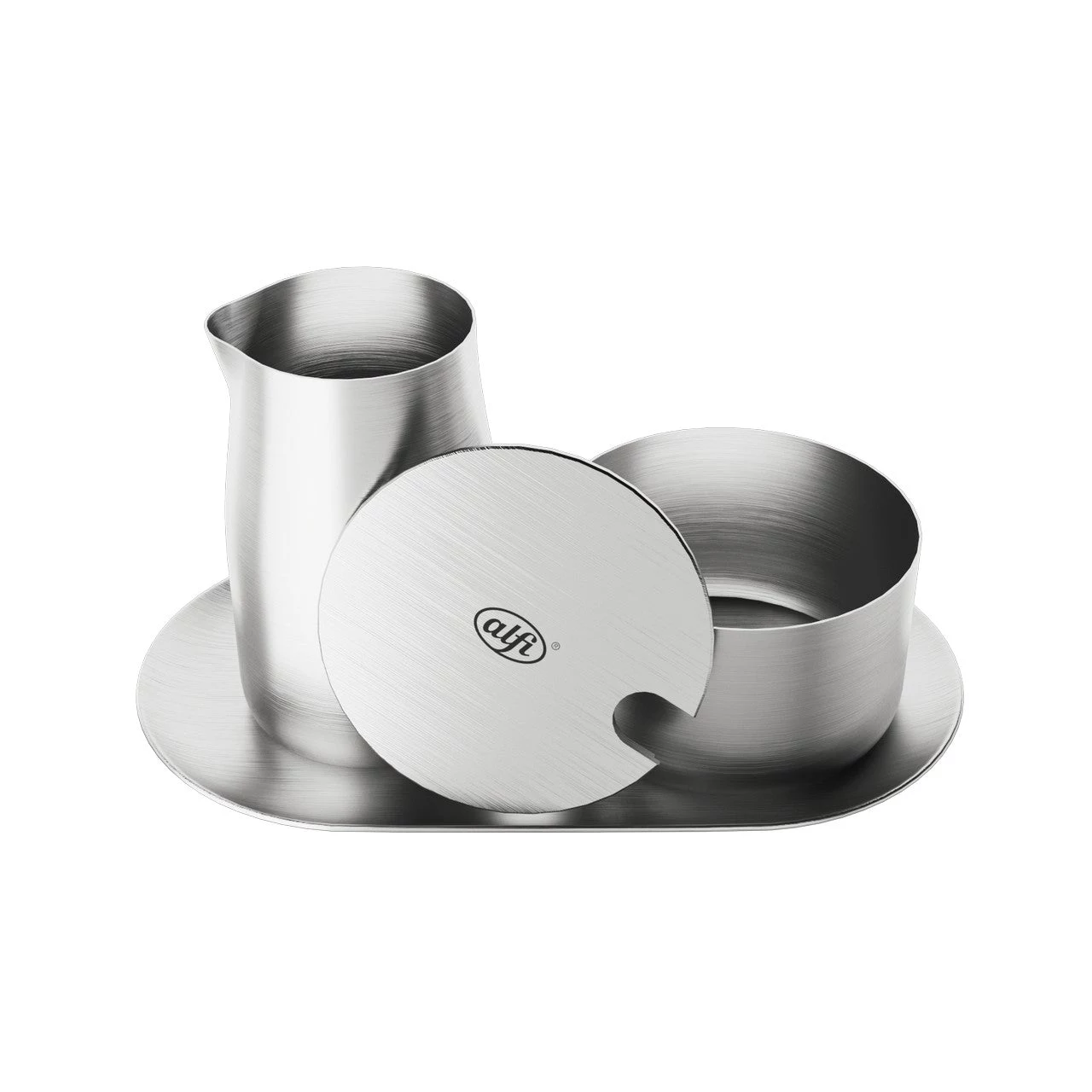 ALFI Milk and Sugar Set Silver