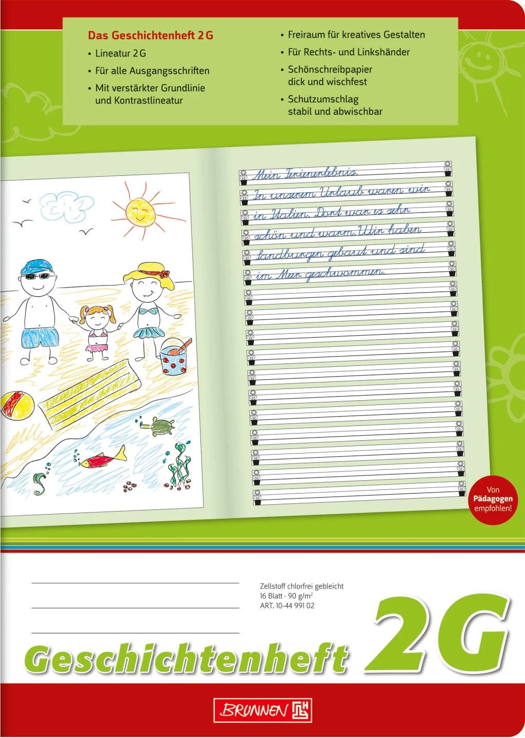 BRUNNEN Story Notebook Ruling 2G Ruled