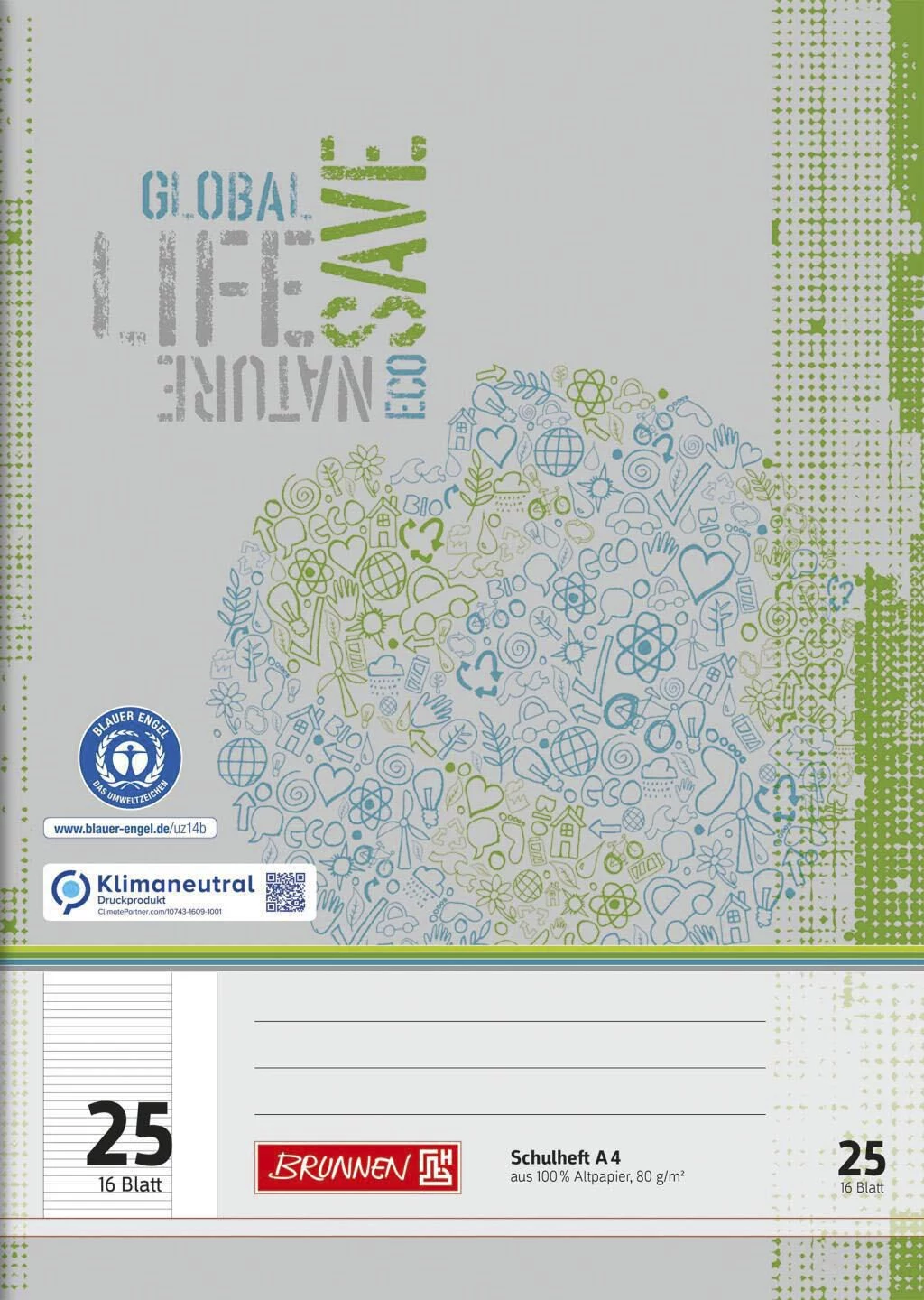 BRUNNEN School Exercise Book A4 Lined