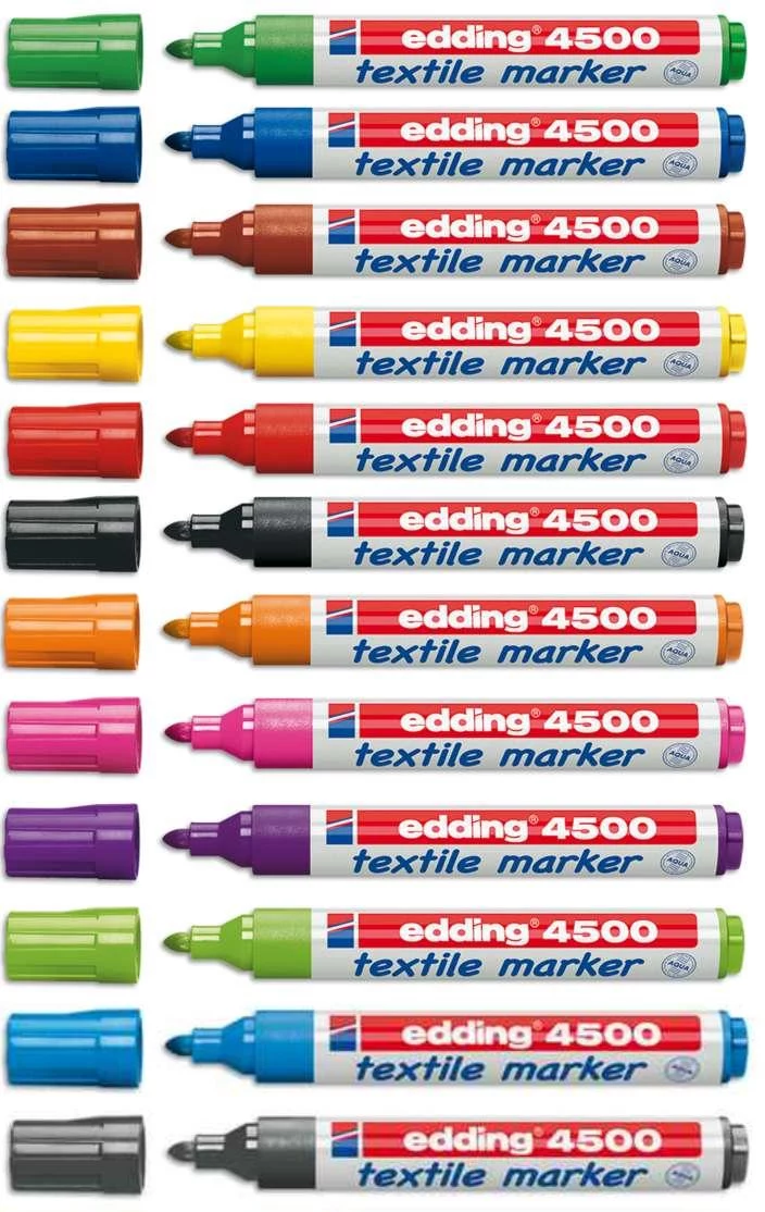 EDDING 4500 Tekstila marķieris zils 2-3