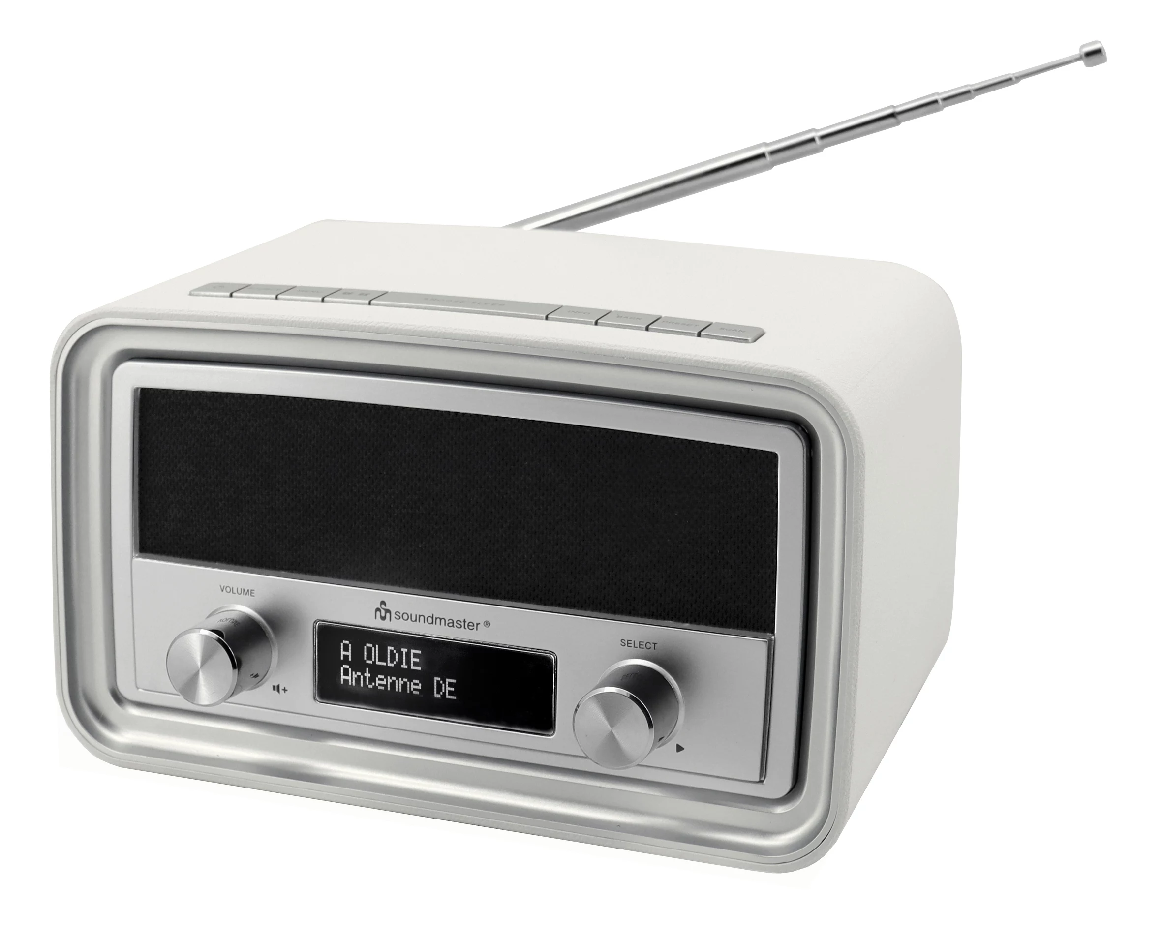 SOUNDMASTER UR190WE Clock Radio White