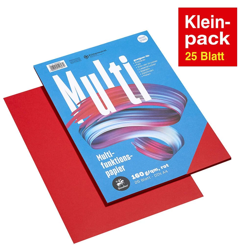 Staufen Multifunction Paper A4 Red 160g