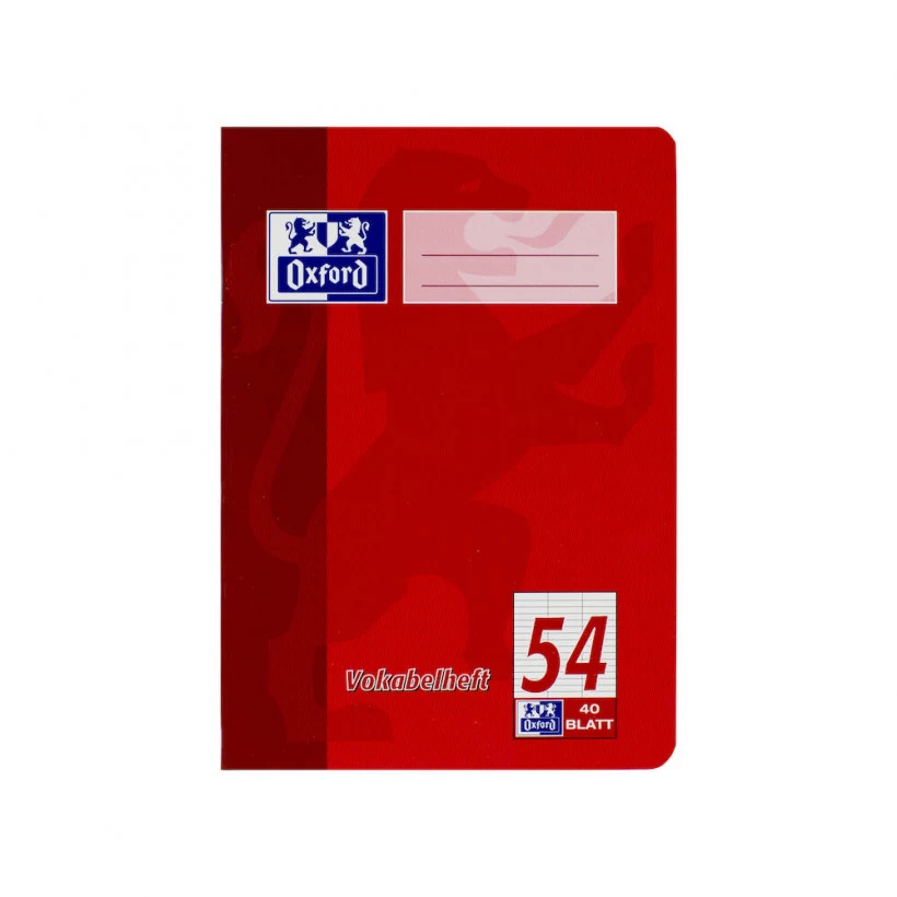Oxford Office Notebook A4 Squared Red