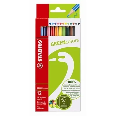 STABILO GREENcolors krāsainie zīmuļi - Daudzkrāsaini
