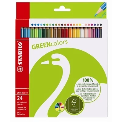 STABILO Green Colors krāsu zīmuļi -