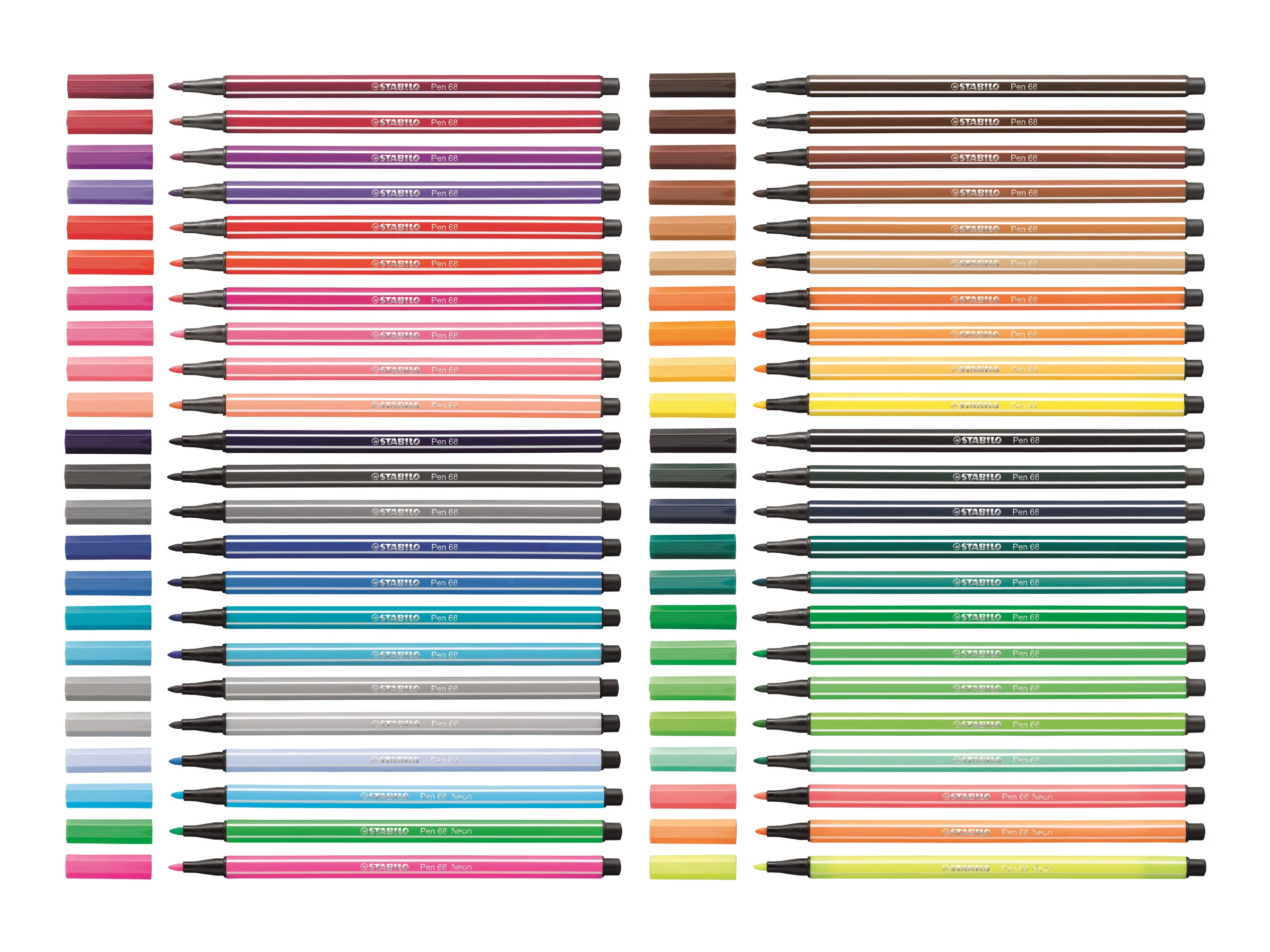 STABILO Pen 68 flomāsteru komplekts, 20