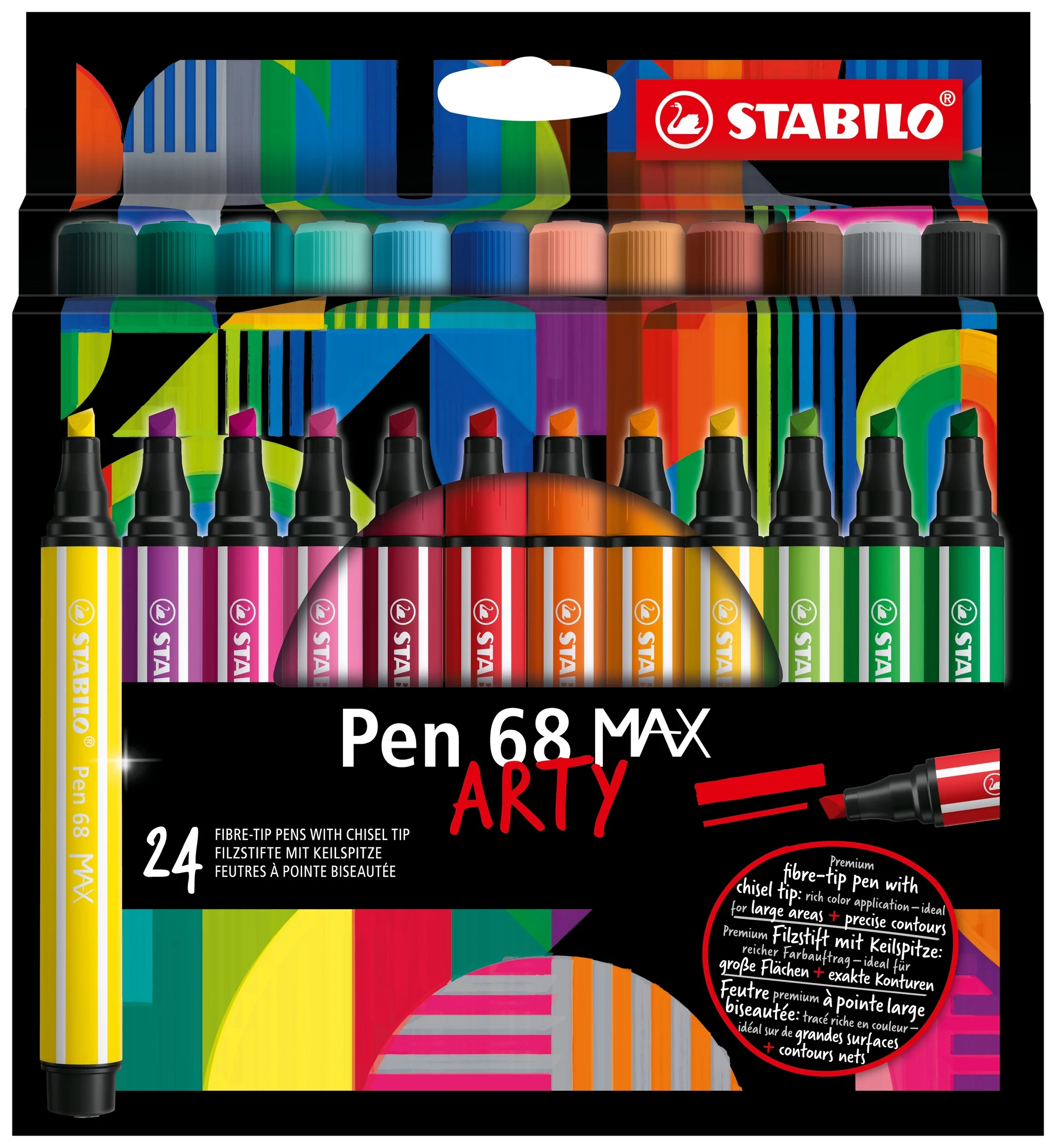 STABILO Pen 68 MAX 24-Piece Etui