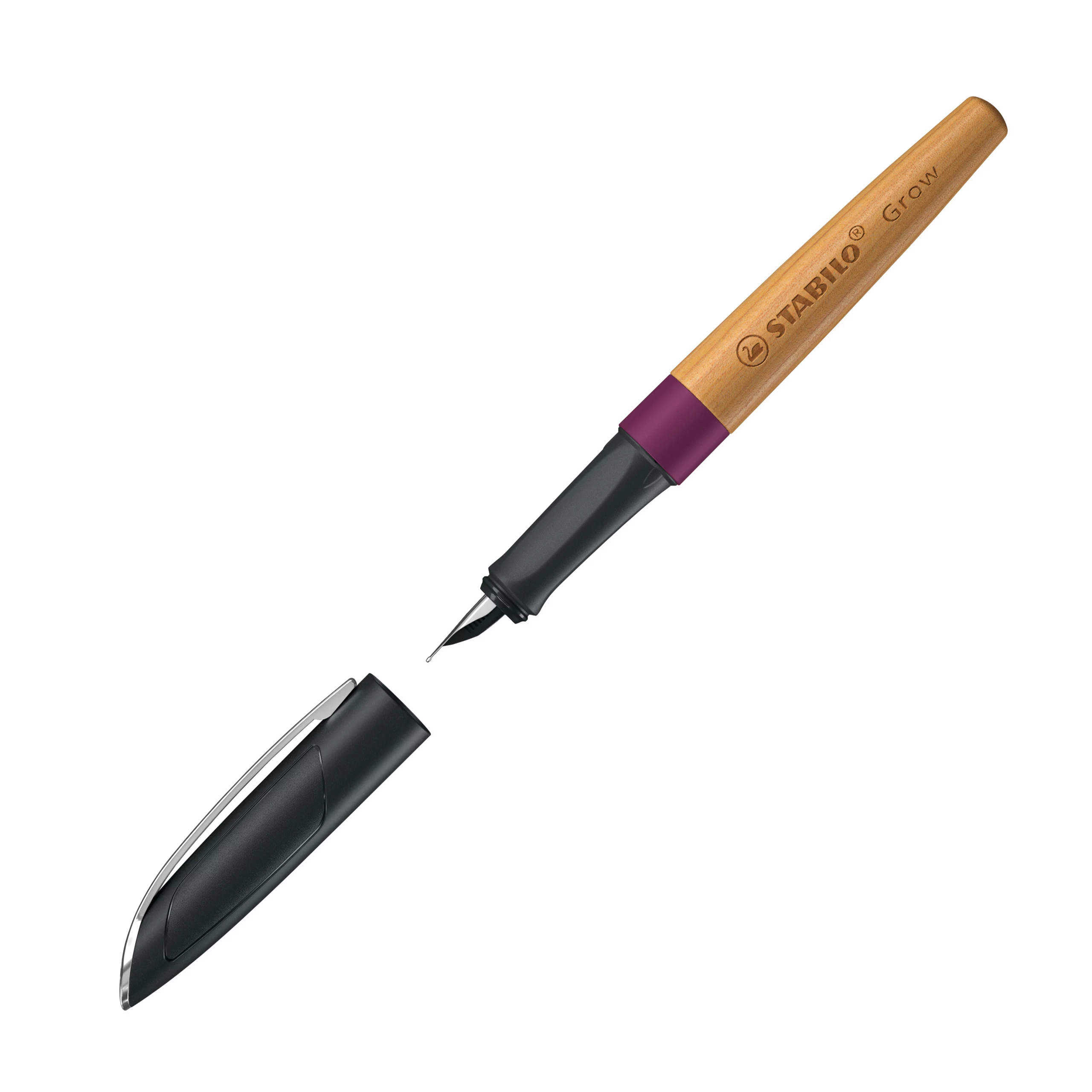 STABILO Grow Pildspalva - Plum Red