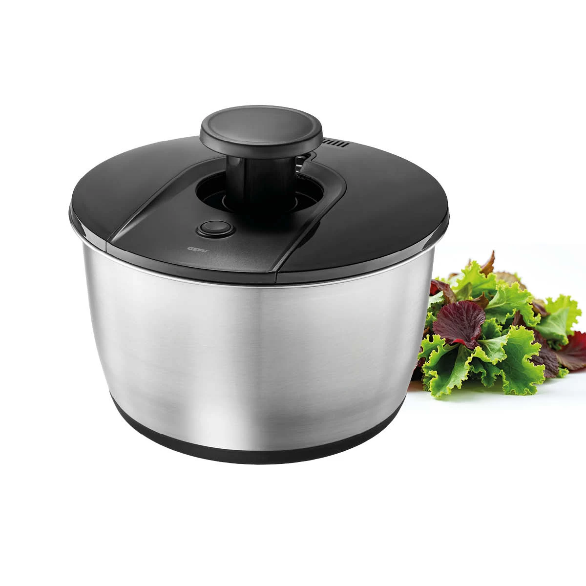 GEFU PUSH IT Salad Spinner Stainless