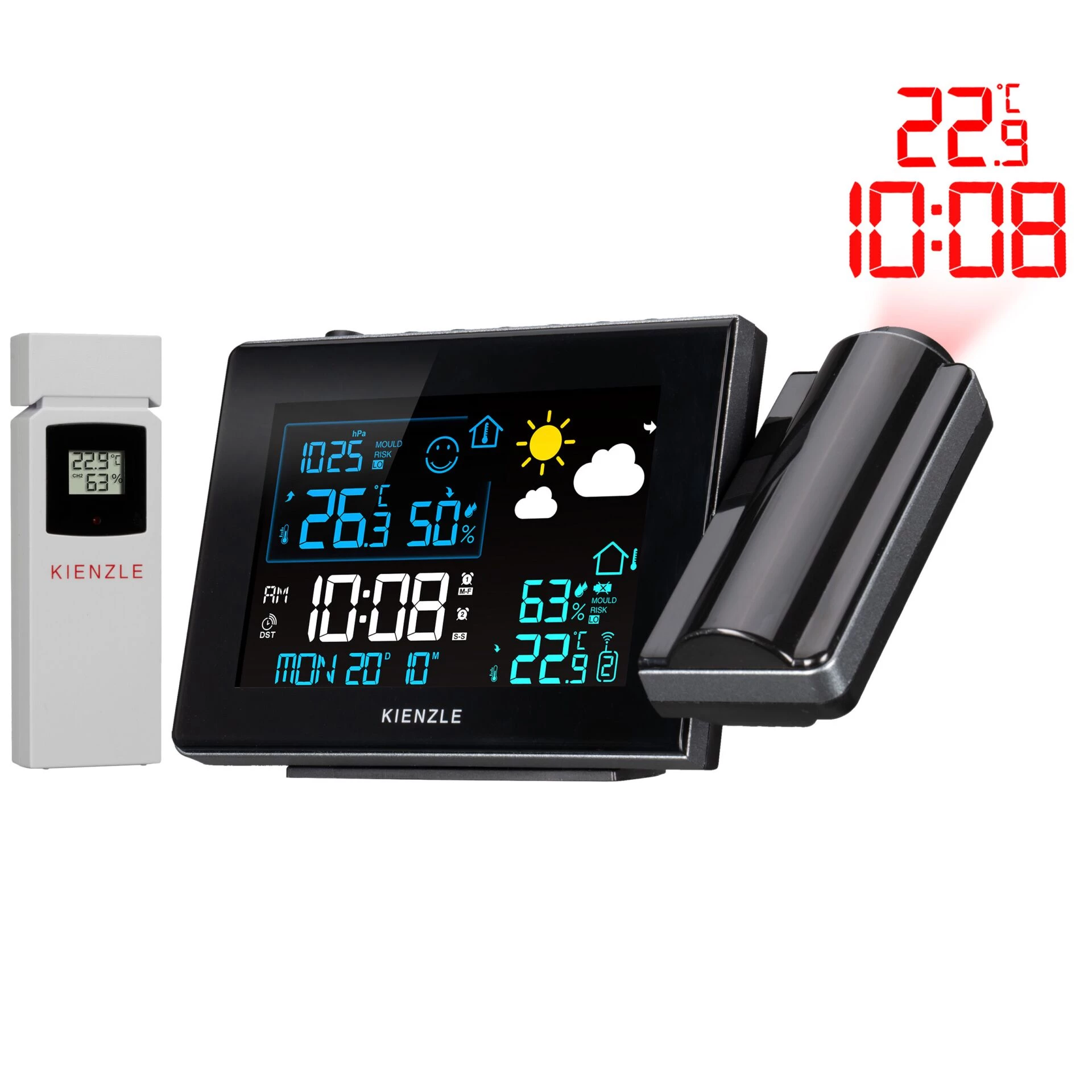 KIENZLE Radio-Controlled Weather Station with Wall