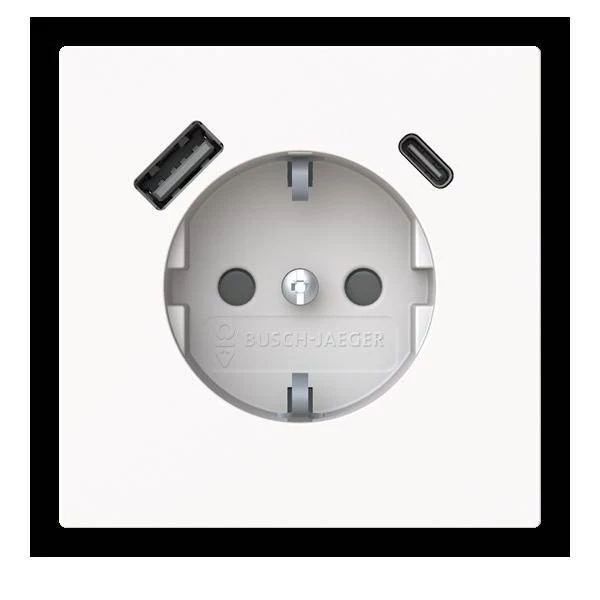 Busch-Jaeger SCHUKO / USB-A+C Socket Safety+
