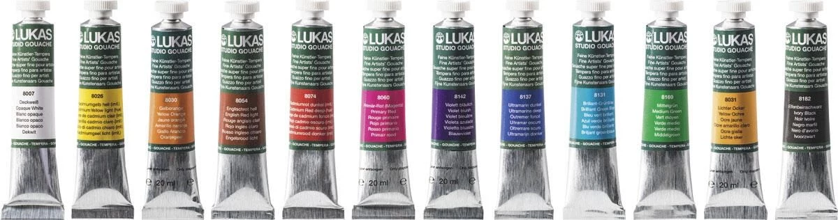 LUKAS Tempera Paint Assorted Colors 12