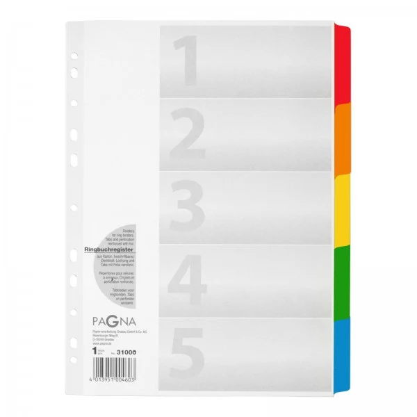 PAGNA 31000-08 Mapju Vāks A4 Balts
