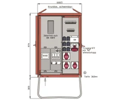 Walther-Werke Sadales panelis WAV0170R1 44kVA ar