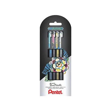 Pentel Dual Metallic Gēla Pildspalvu Komplekts