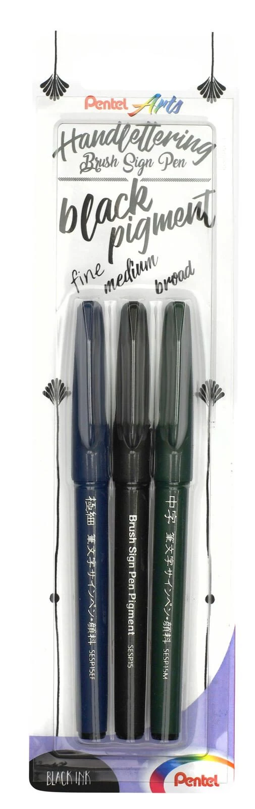 Pentel Arts Sign Pen Brush Calligraphy