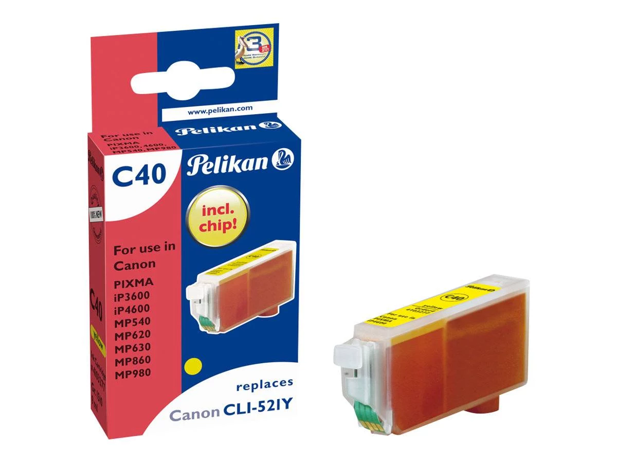 Pelikan saderīga tintes kasetne Canon CLI-521Y