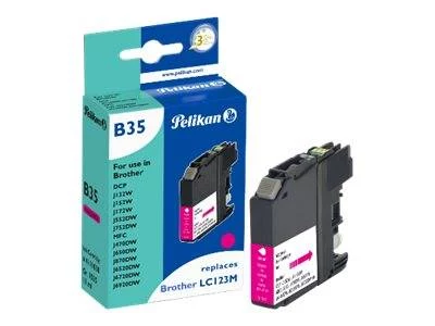 Pelikan saderīga tintes kasetne Brother LC123M