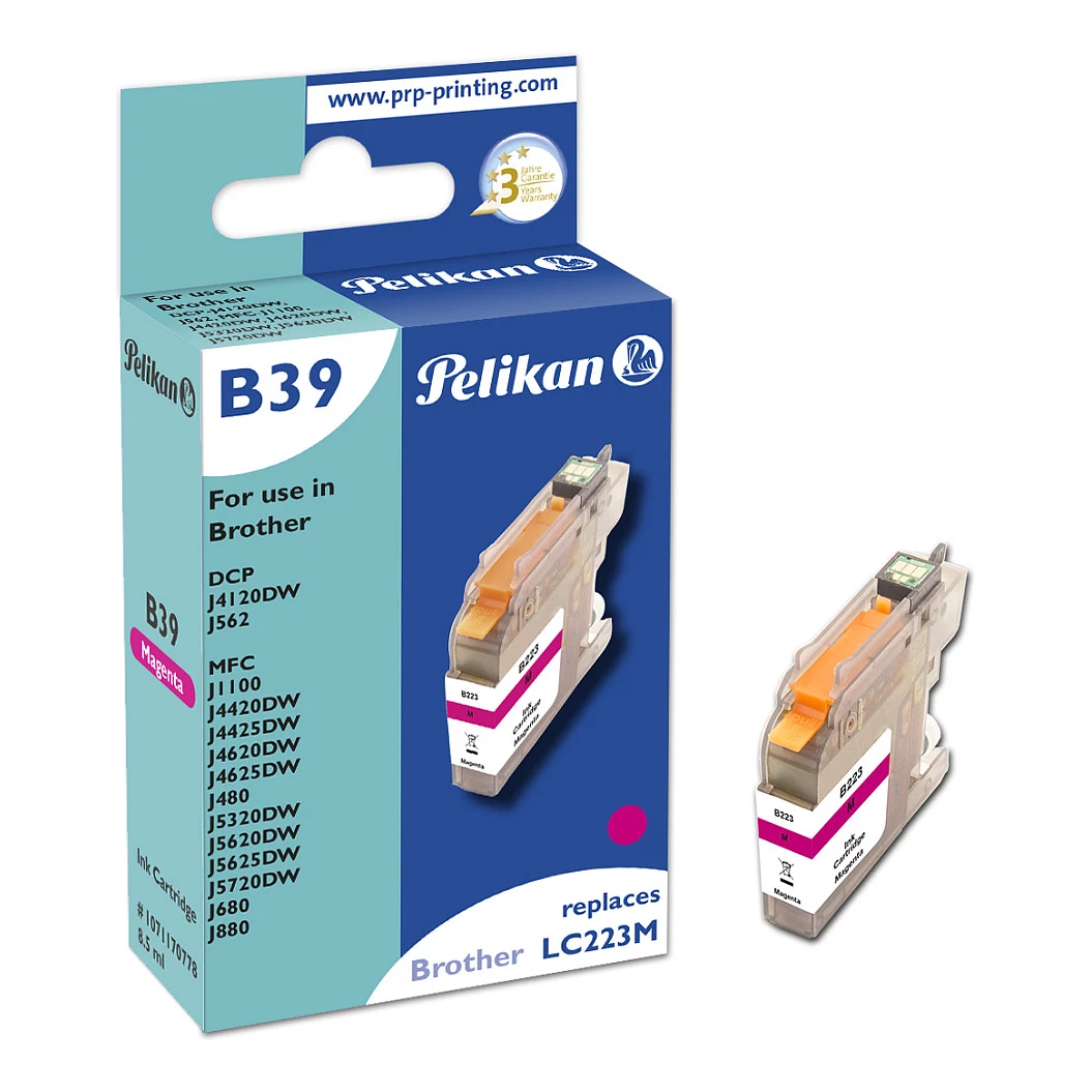 Pelikan saderīga tintes kasetne Brother LC223M
