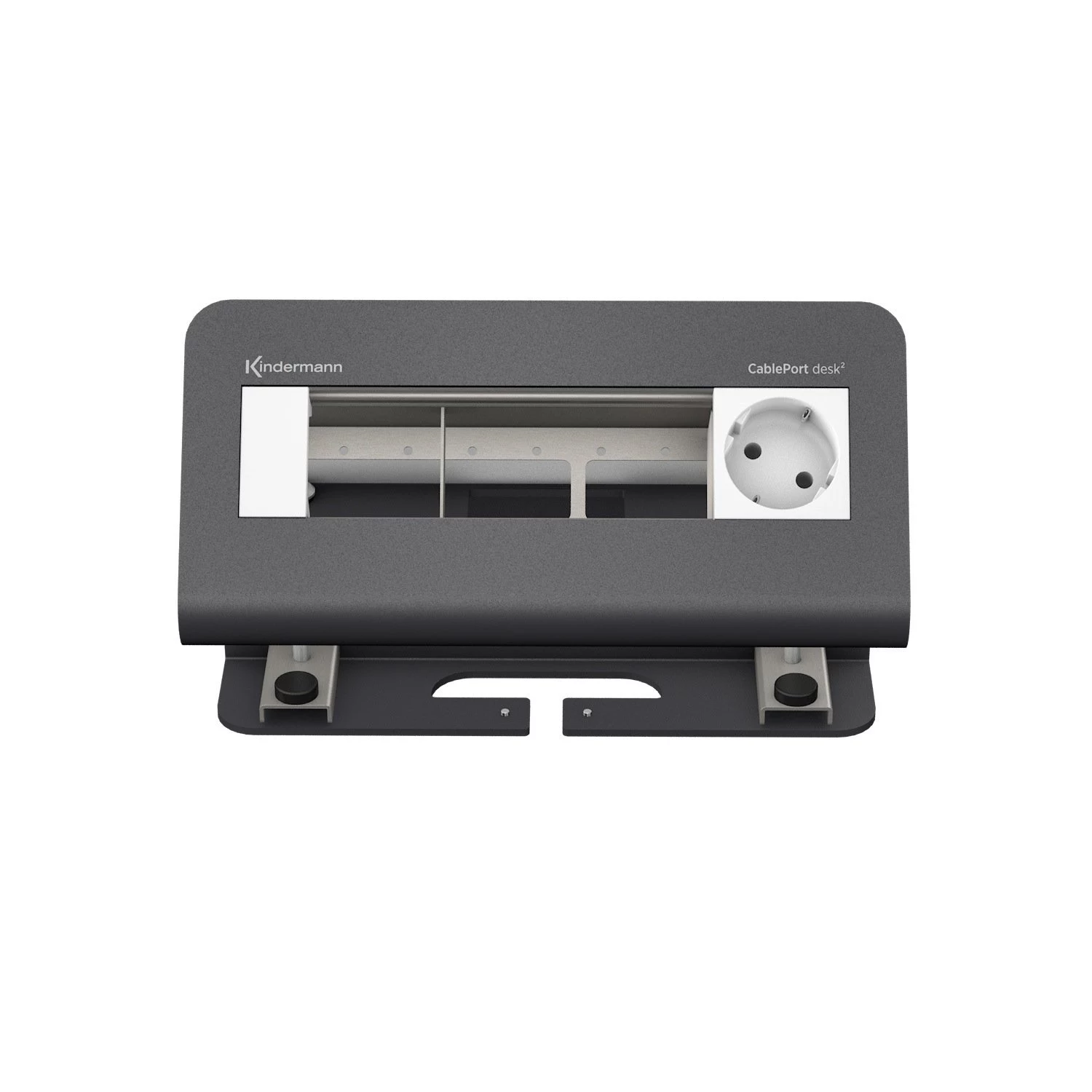 Kindermann CablePort desk² 4-vietīga galda savienojumu