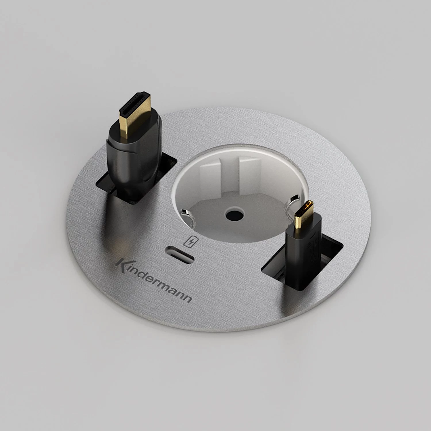 Kindermann CablePort table³ Flush-mount Table Connection