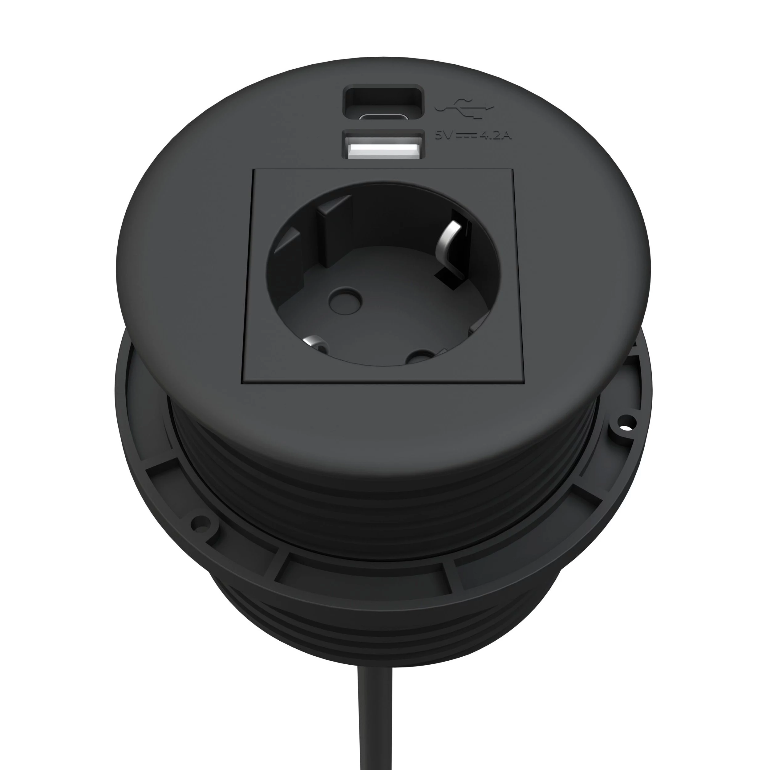 Kindermann CablePort Table Black (STS-R90-2 blac)