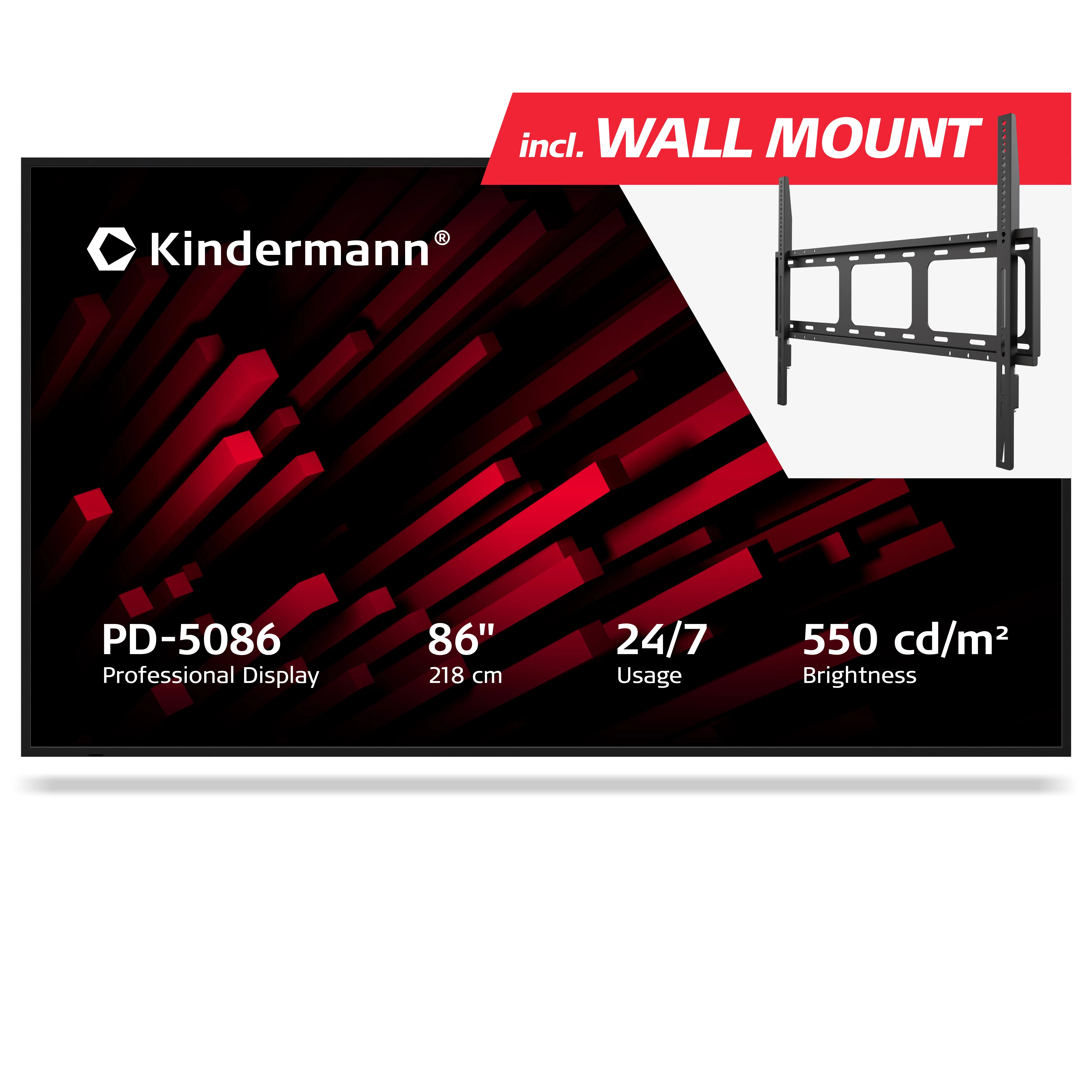 Kindermann Display PD-5086 86 inch 4K