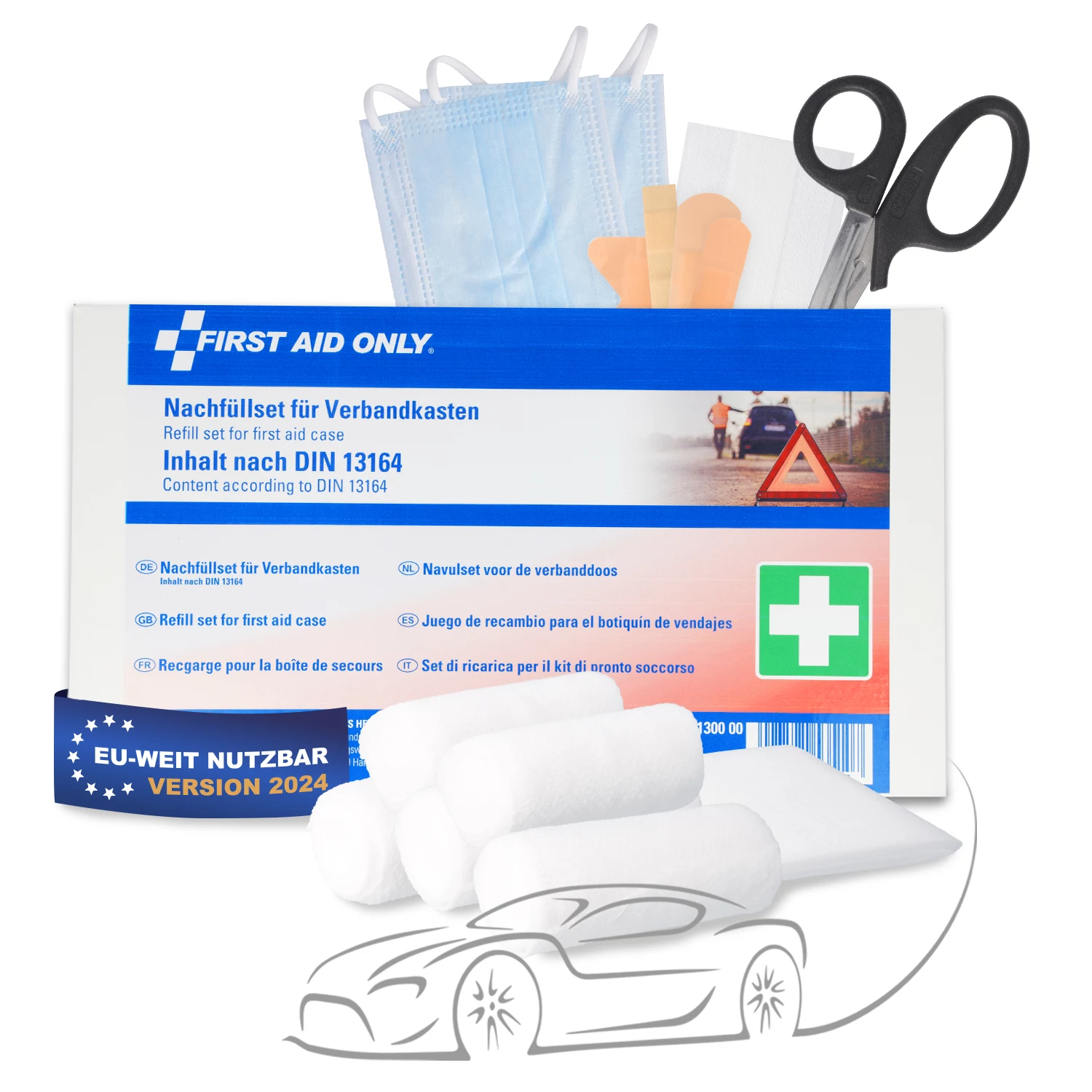 First Aid Only papildinājuma komplekts automašīnas