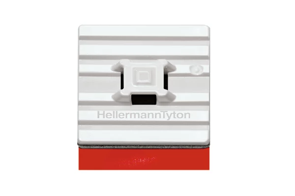 HellermannTyton FMB4APT-A-PA66HS-WH Elastīgais līmējamais kabeļu saišu