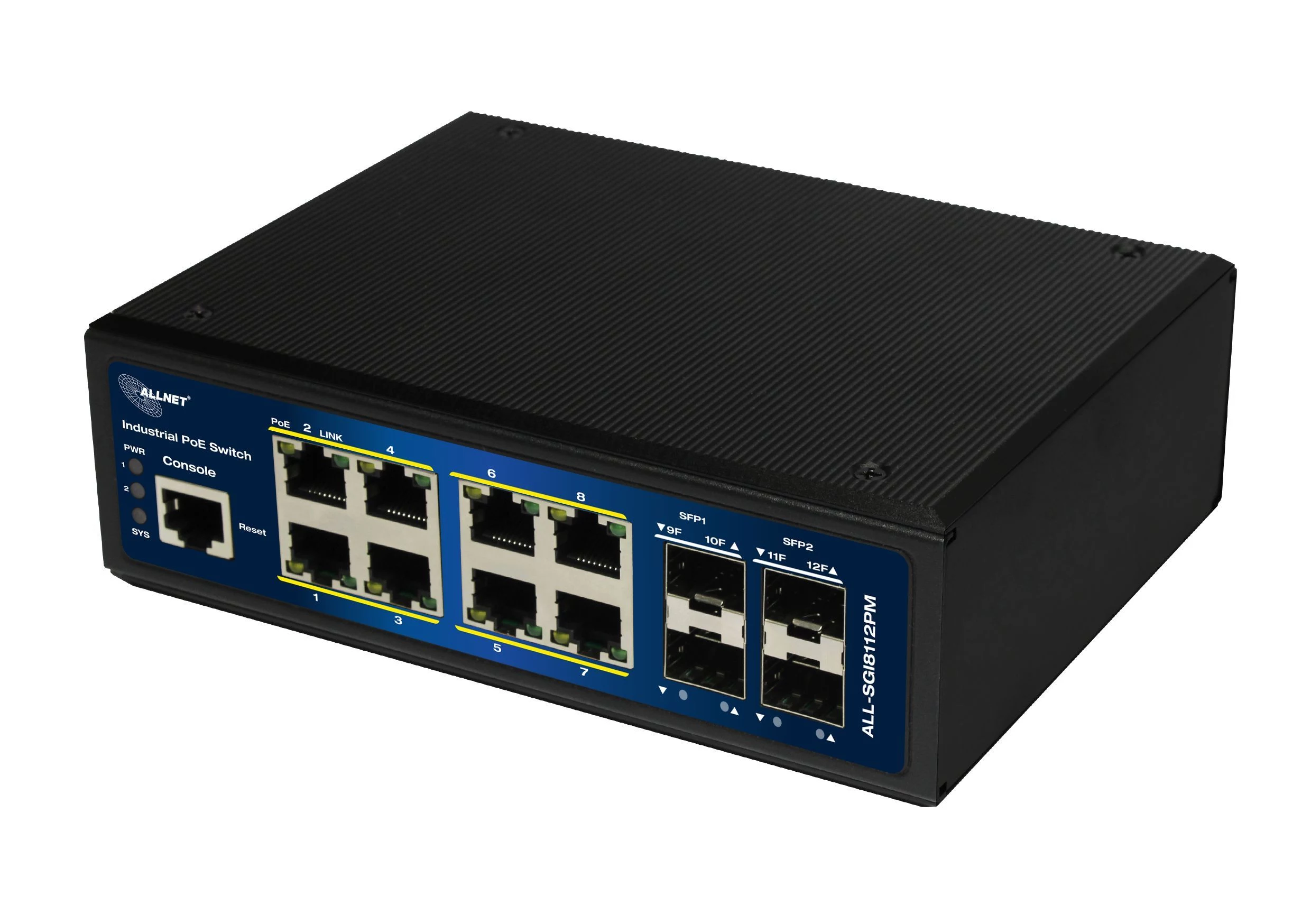 ALLNET ALL-SGI8112PM-BT Industrial Full Managed Layer2+