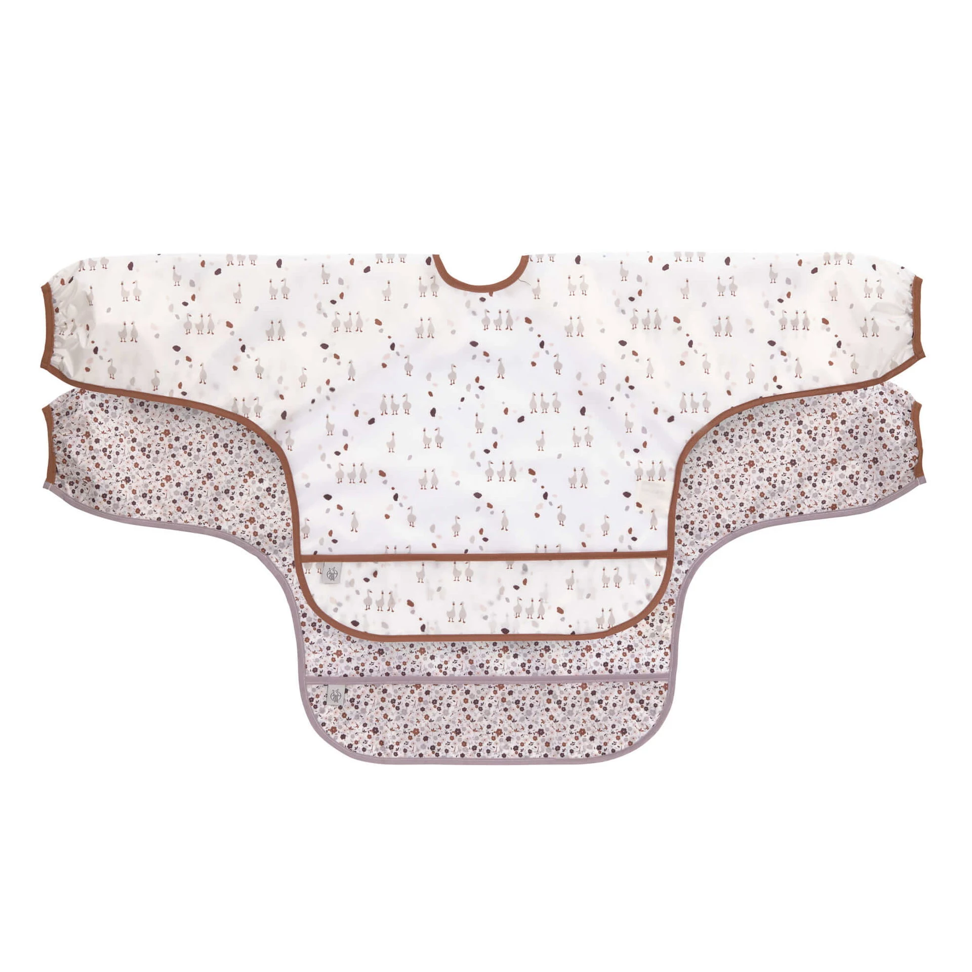 Lassig Tiny Farmer Goose Long-Sleeved Bib