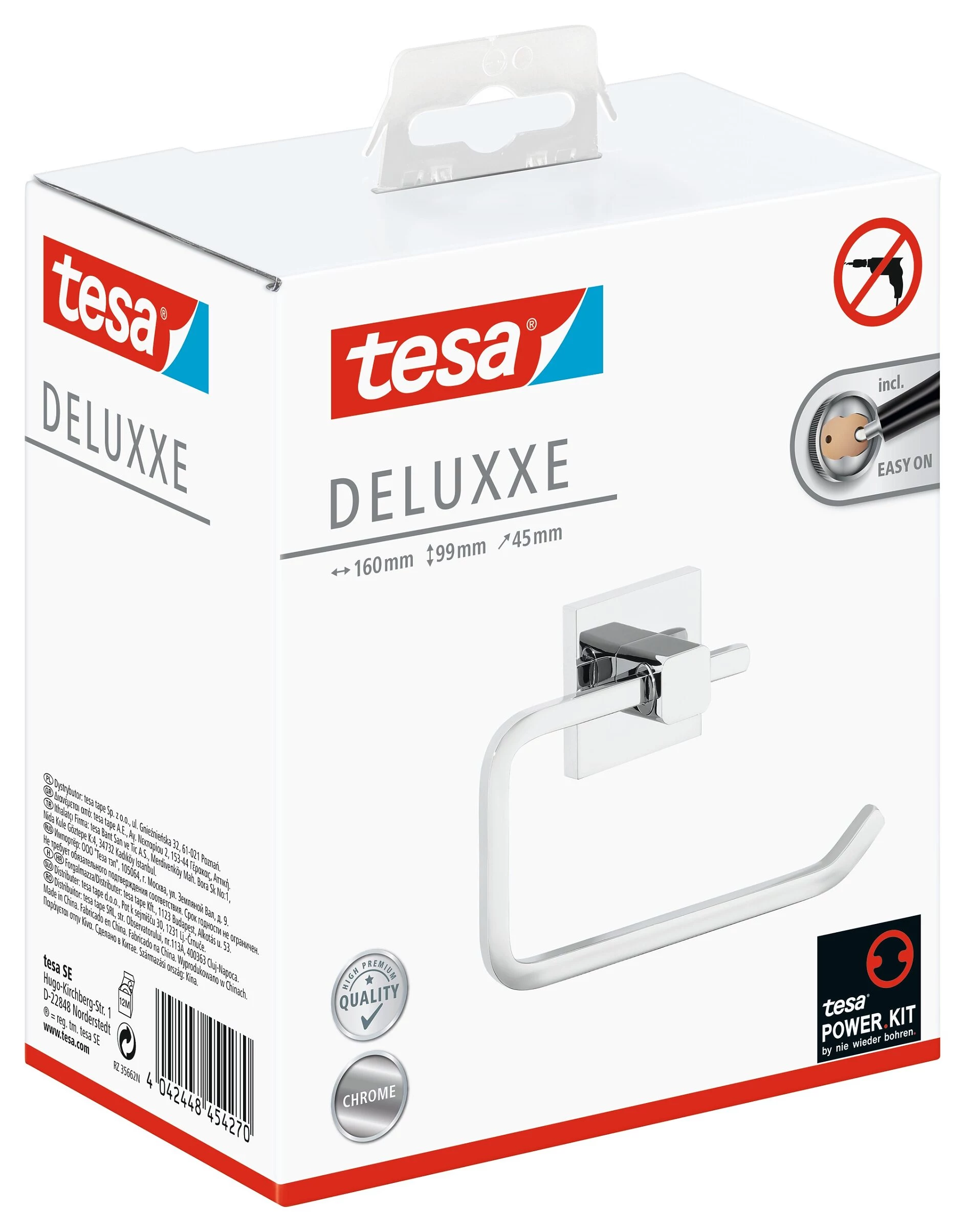 Tesa 40400 Deluxxe Toilet Paper Holder