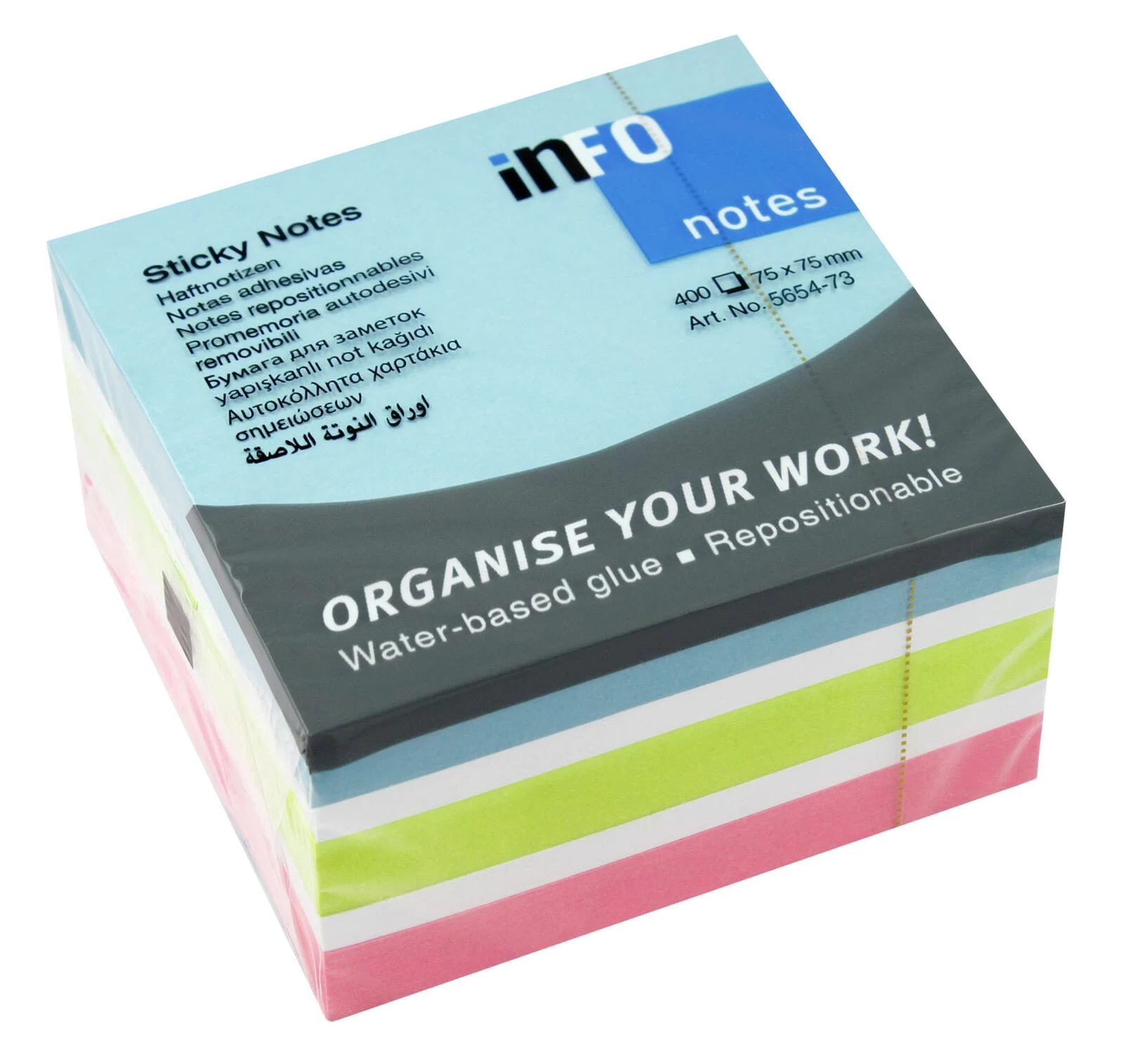 InFO Cube Sticky Notes Standard 5654-73