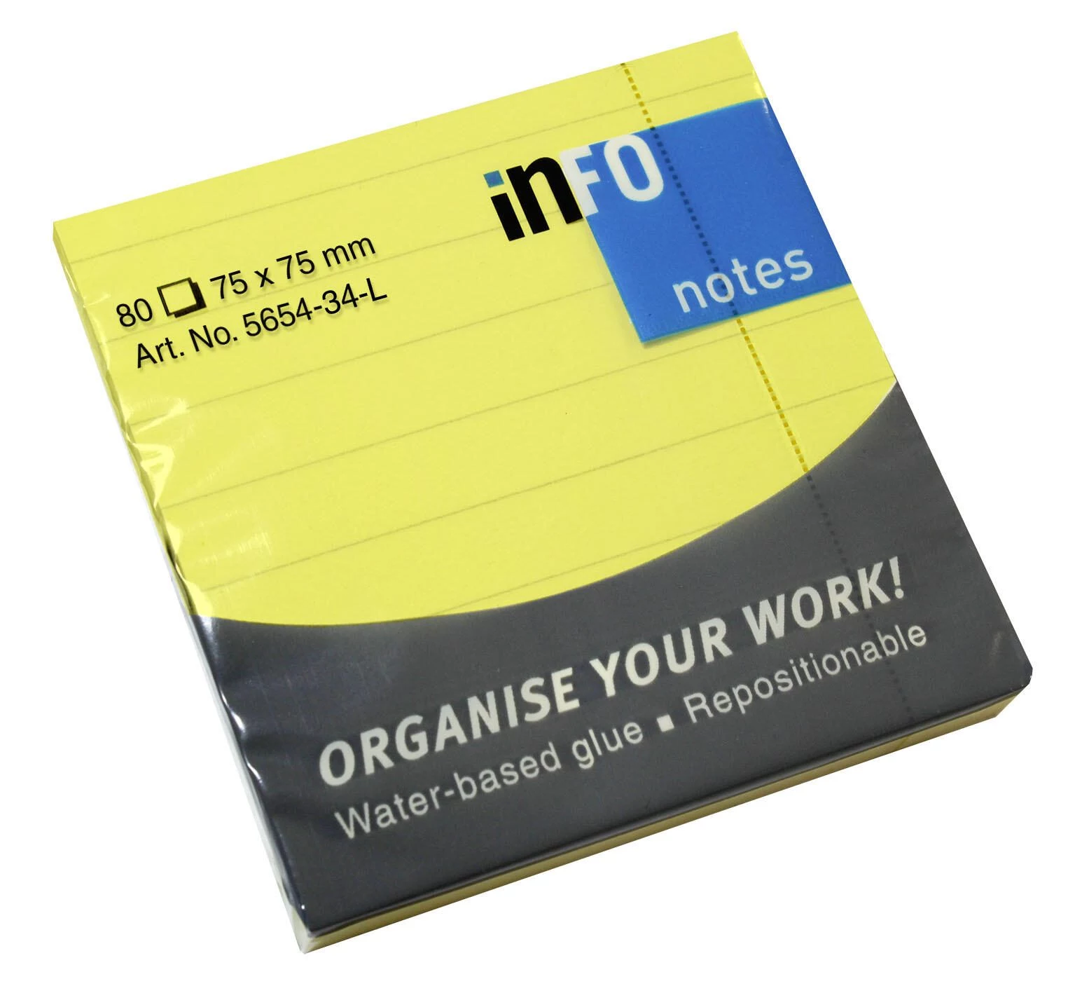 InFO Sticky Notes 5654-34-L Yellow 1