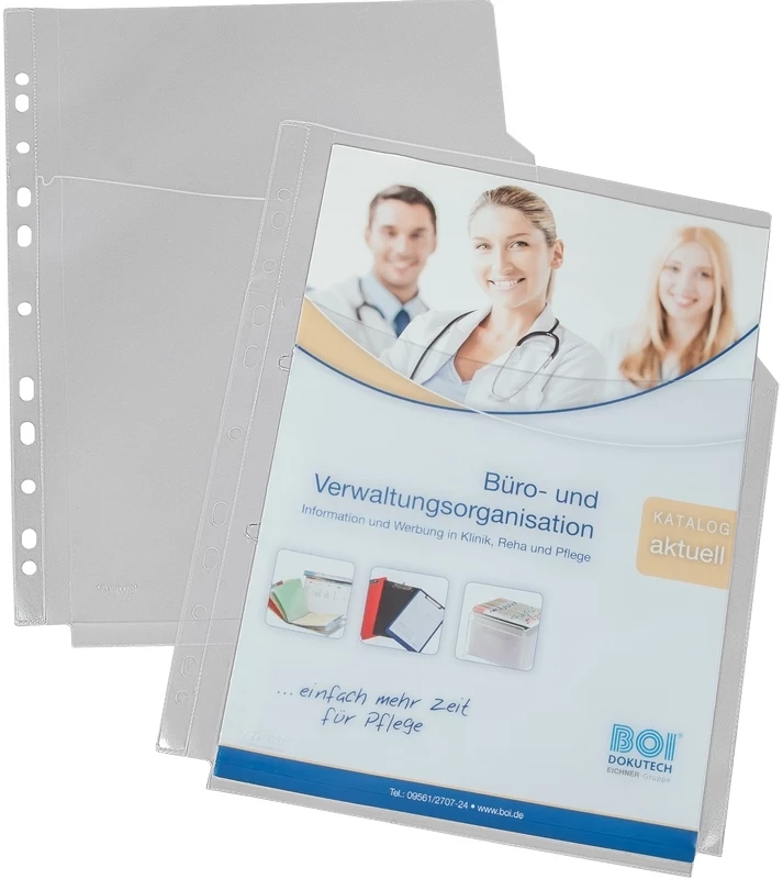 Eichner 10 Document Sleeves A4 Transparent