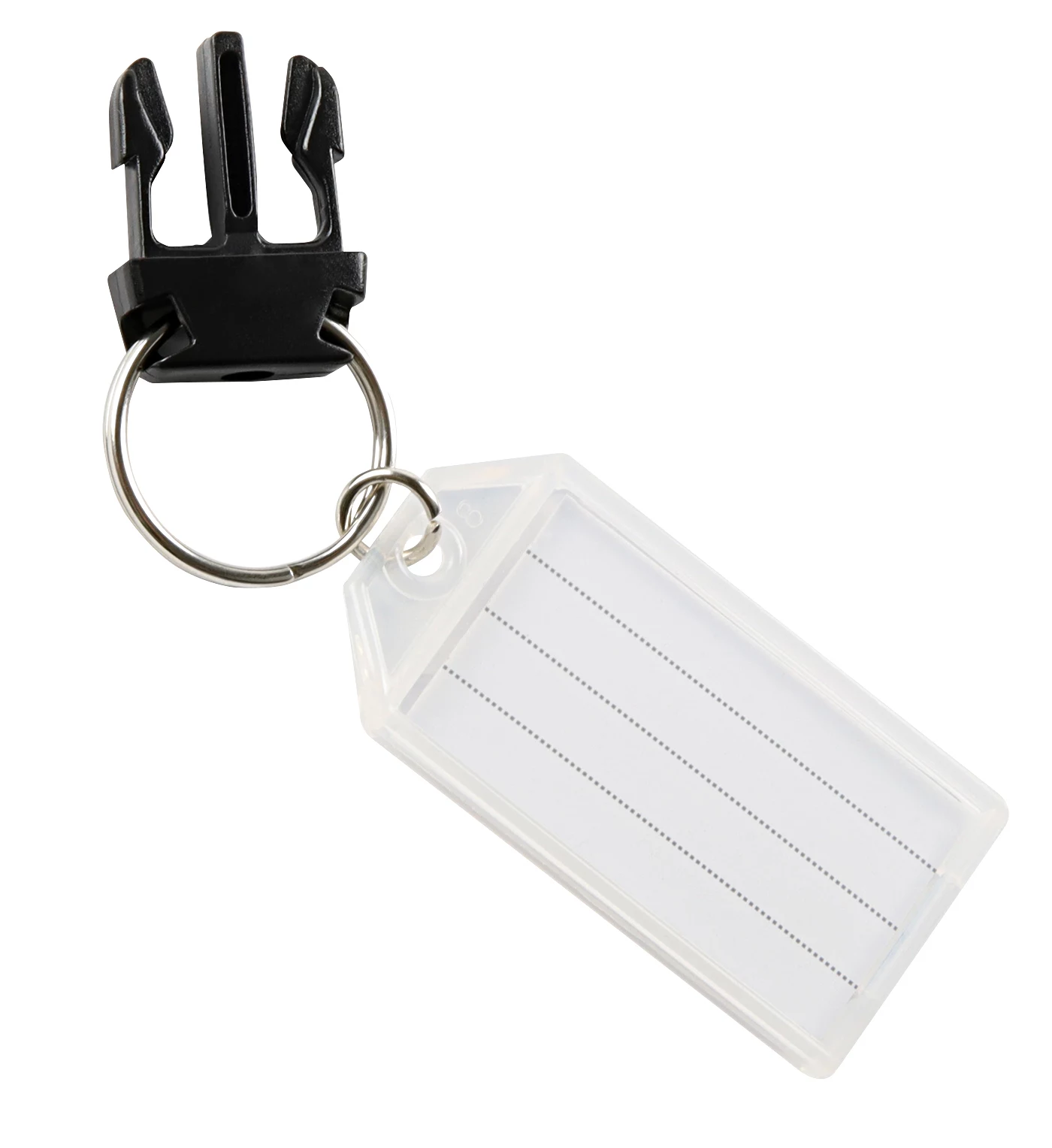 Eichner Key Ring with Clip Black