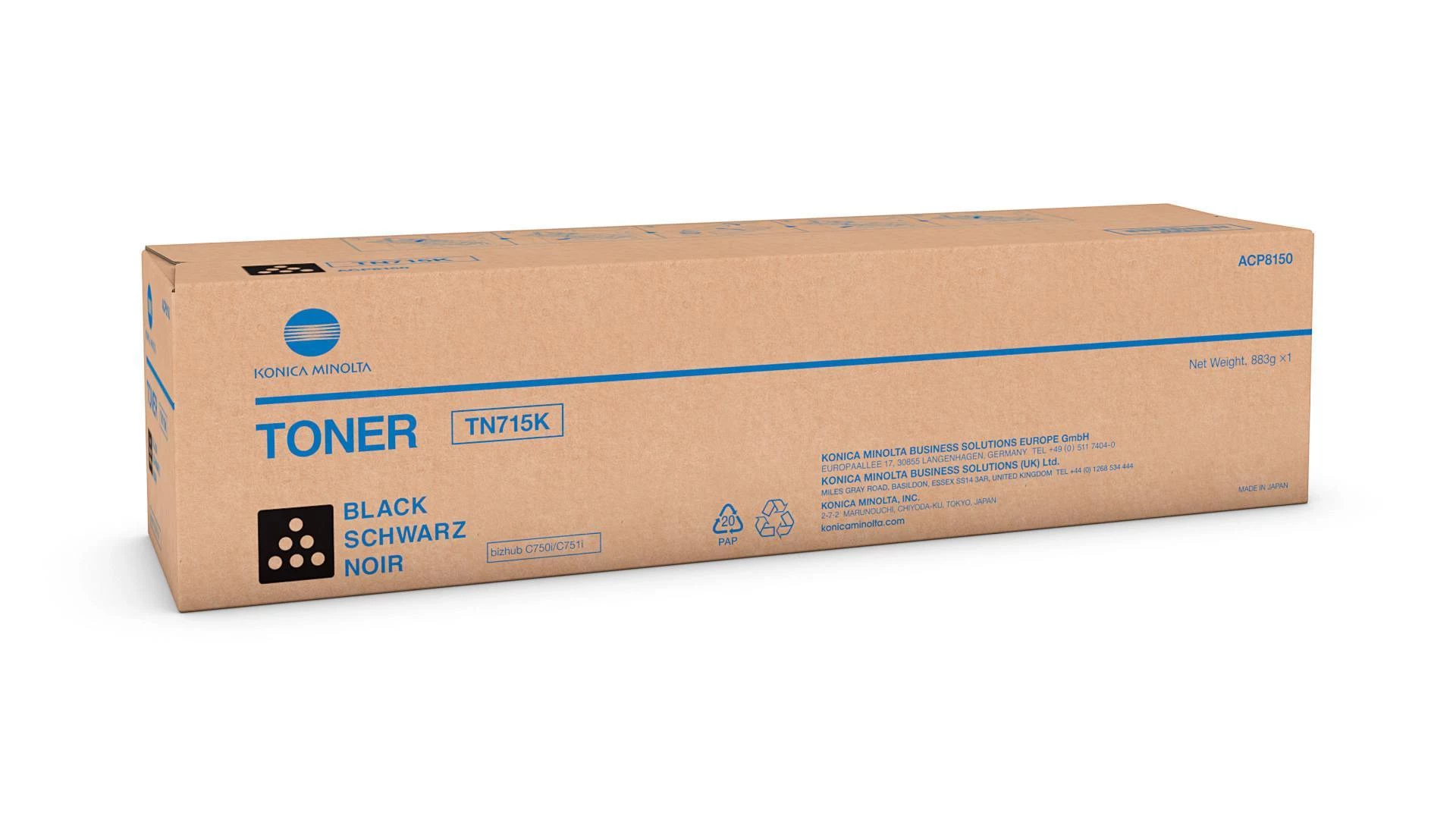 Konica Minolta TN-715K Toner Cartridge Black