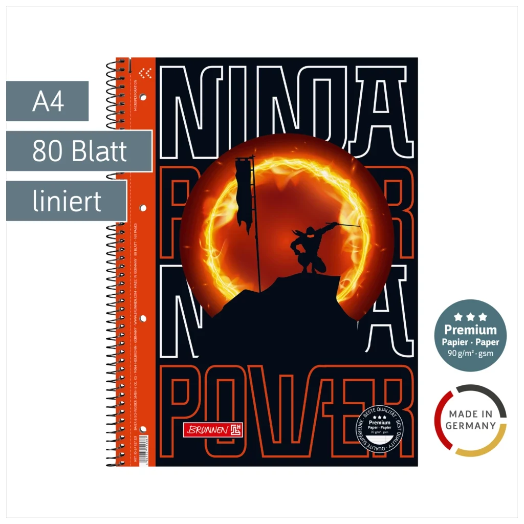 BRUNNEN College Block Ninja Power Lineatur
