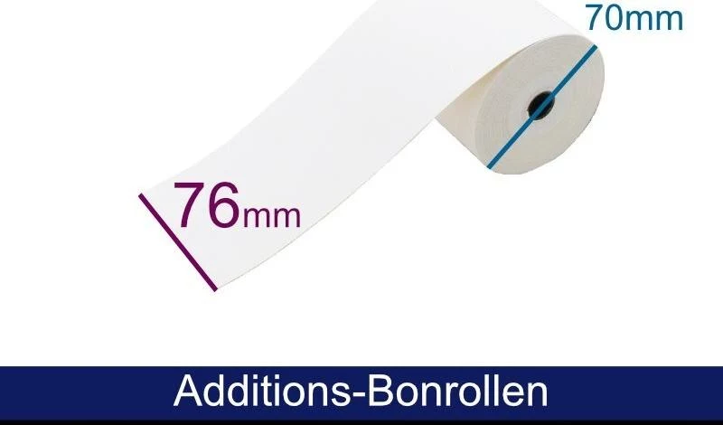 ARTDEV 2-Ply Carbonless Paper Roll 76mm