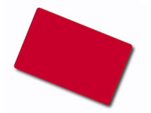 ARTDEV Blank Red PVC Card -