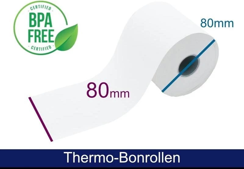 ARTDEV Termopapīra rullis 80x80x25 mm Balts
