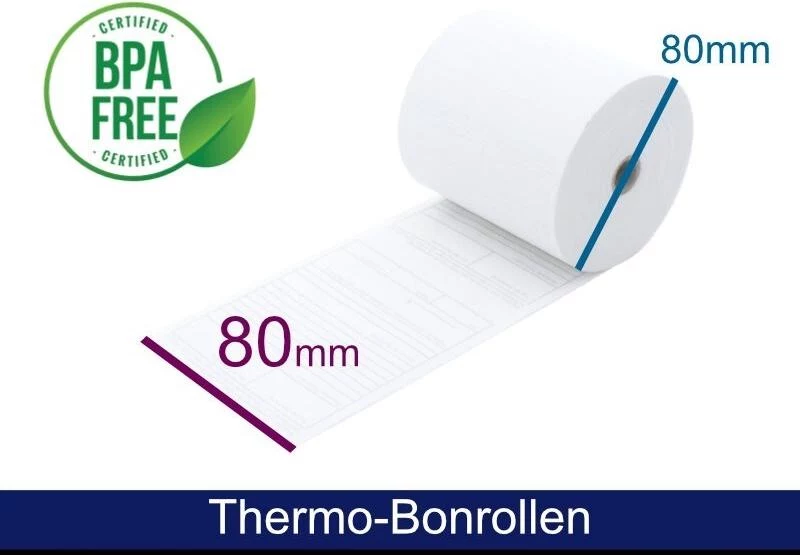ARTDEV Termopapīra rullis 80x80mm 12mm serde