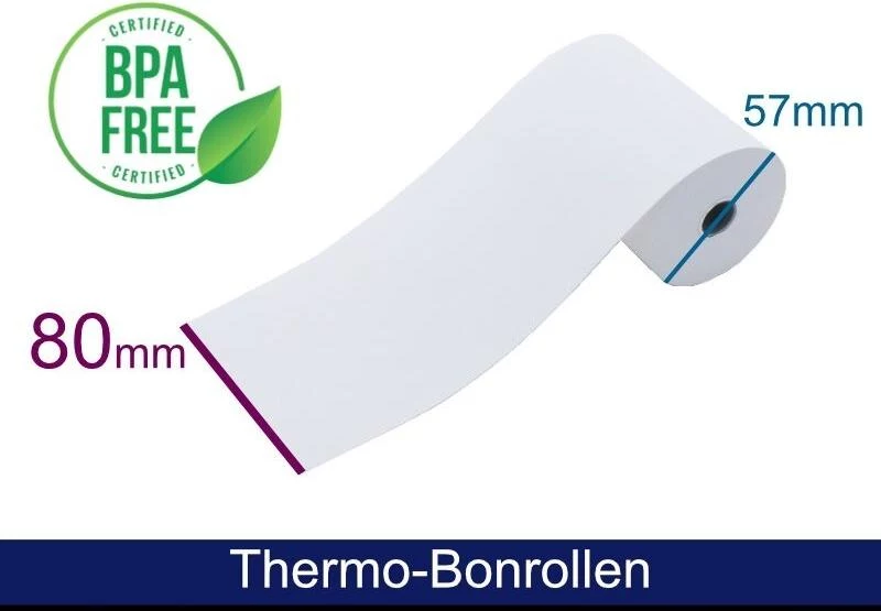 ARTDEV Termopapīra rullis 80x57mm 12mm serde